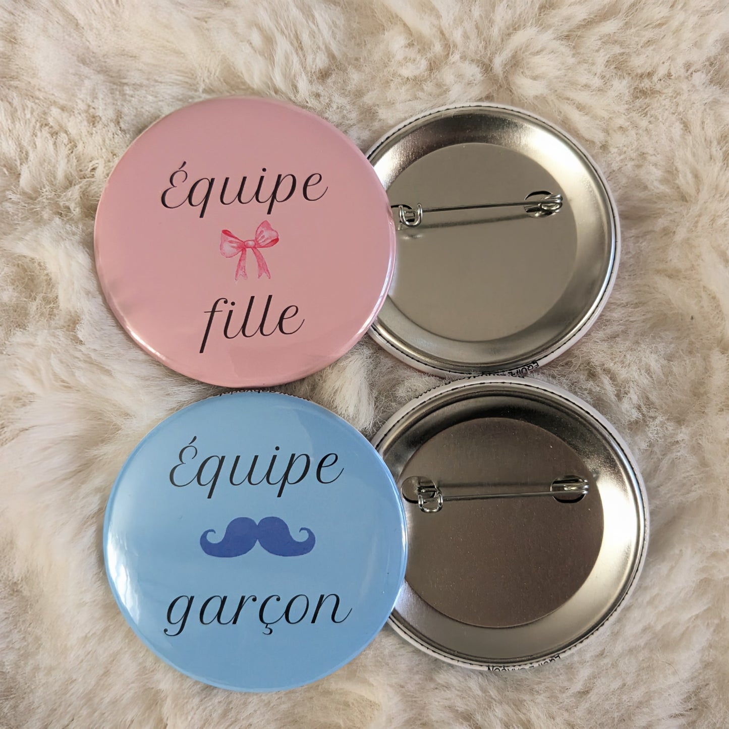 Macarons gender reveal – 6 Équipe fille et 6 Équipe garçon