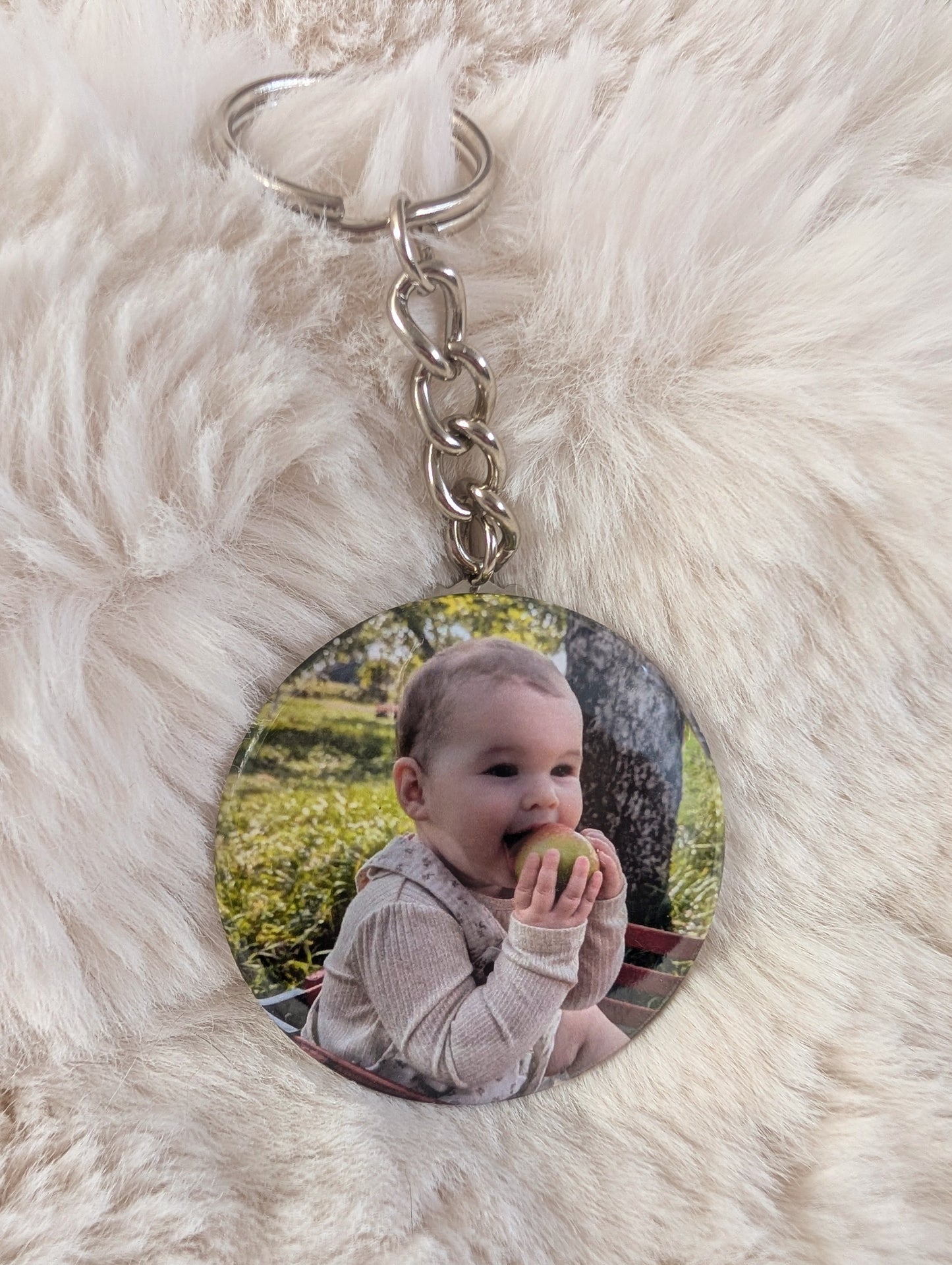Ensemble de 6 porte-clés personnalisés avec vos photos