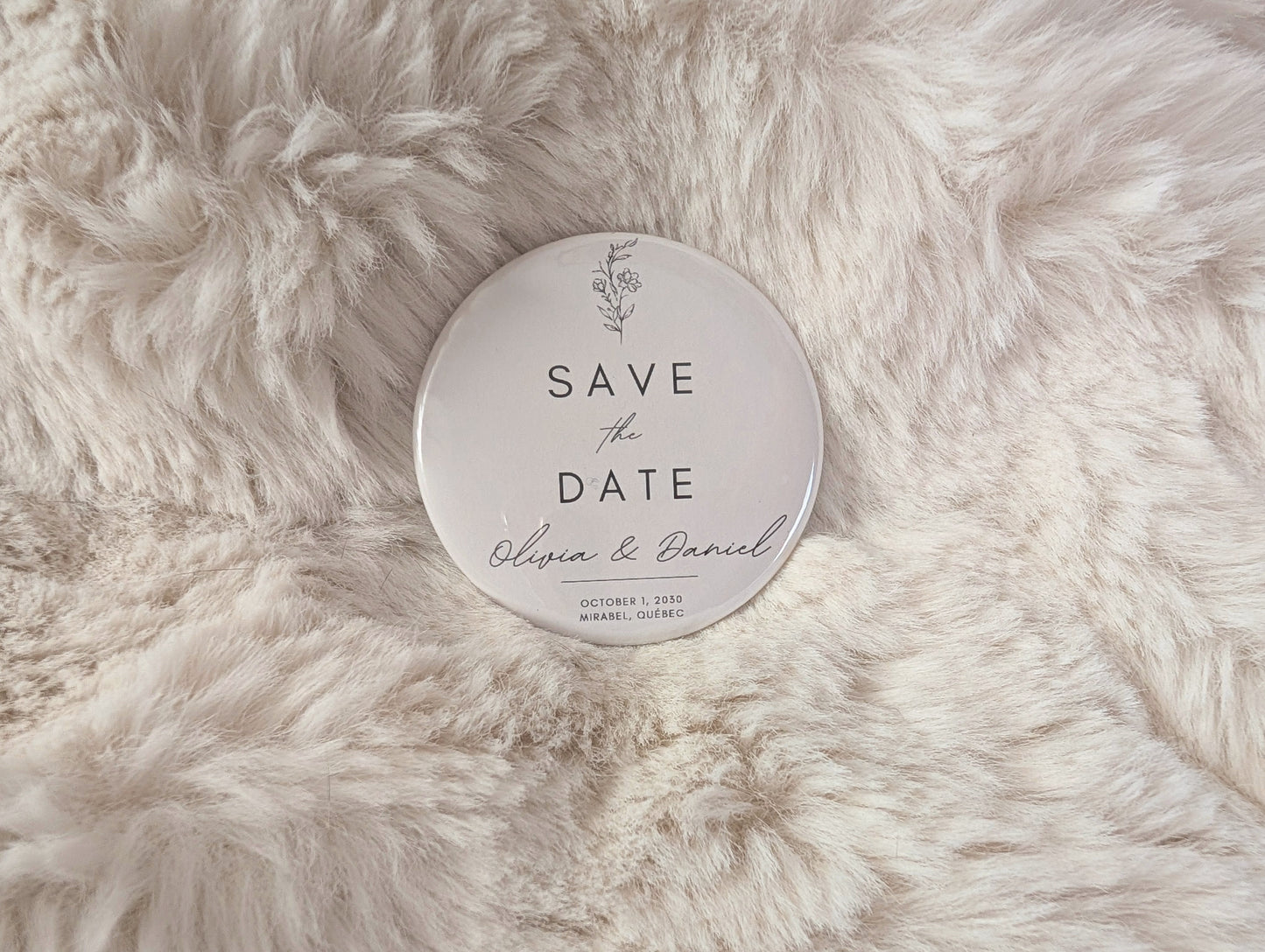 Aimants « Réservez la date » personnalisés pour mariage